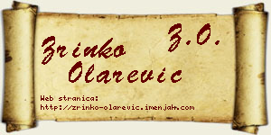 Zrinko Olarević vizit kartica